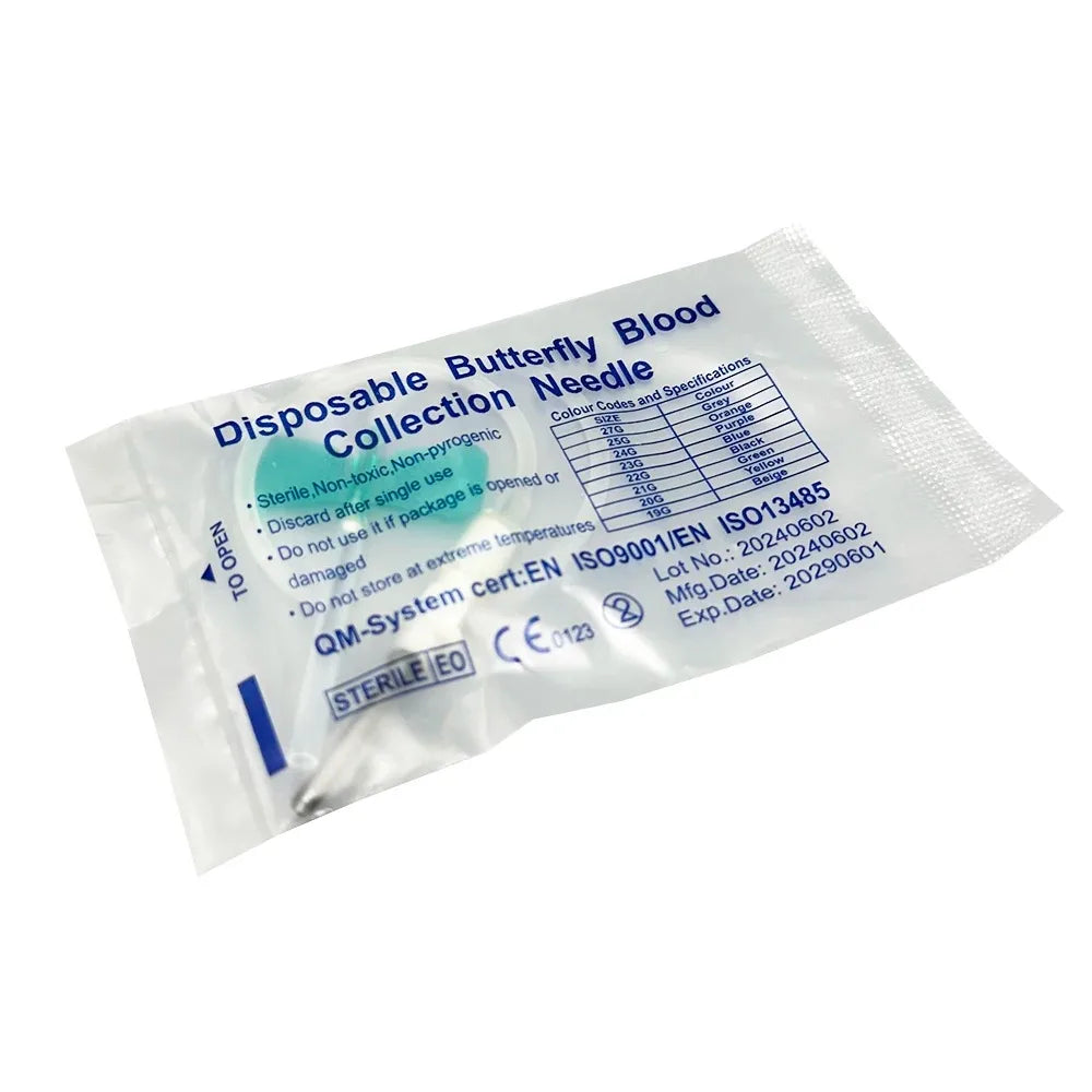 50pcs/lot Disposable Butterfly Blood Collection Needle double wing type Blood Collection Needle Pet Care Room Cat Dogs Animal