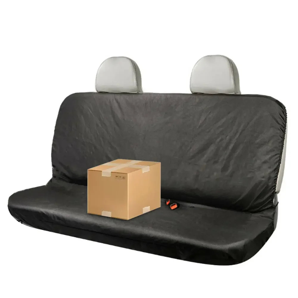 Black Heavy-Duty Waterproof Rear Seat Cover Universal Pet Dog Protector for Cars Back Seat Shield Resistant To Spills Scratches