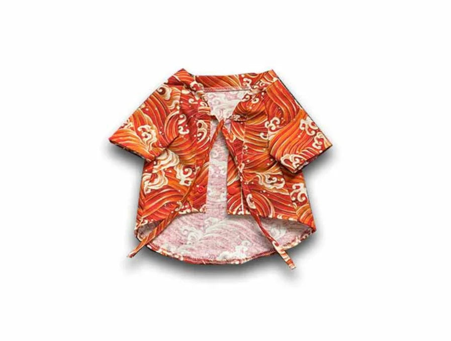 Japanese Style Pet Kimono Spring Summer Clothes for Cats And Dogs Small to Medium Size Shiba Inu Corgi Puppy Costume Outfit