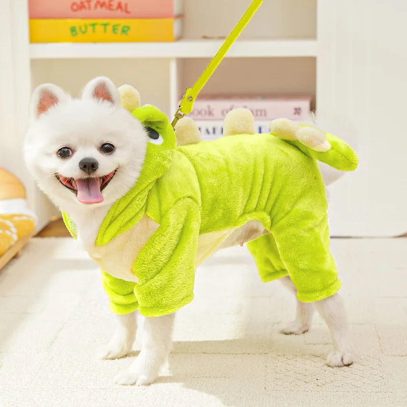 Pet Dog Clothes Soft Warm Fleece Dogs Jumpsuits Pet Clothing for Small Dogs Puppy Cats Clothes Chihuahua Yorkshire Costume Coat