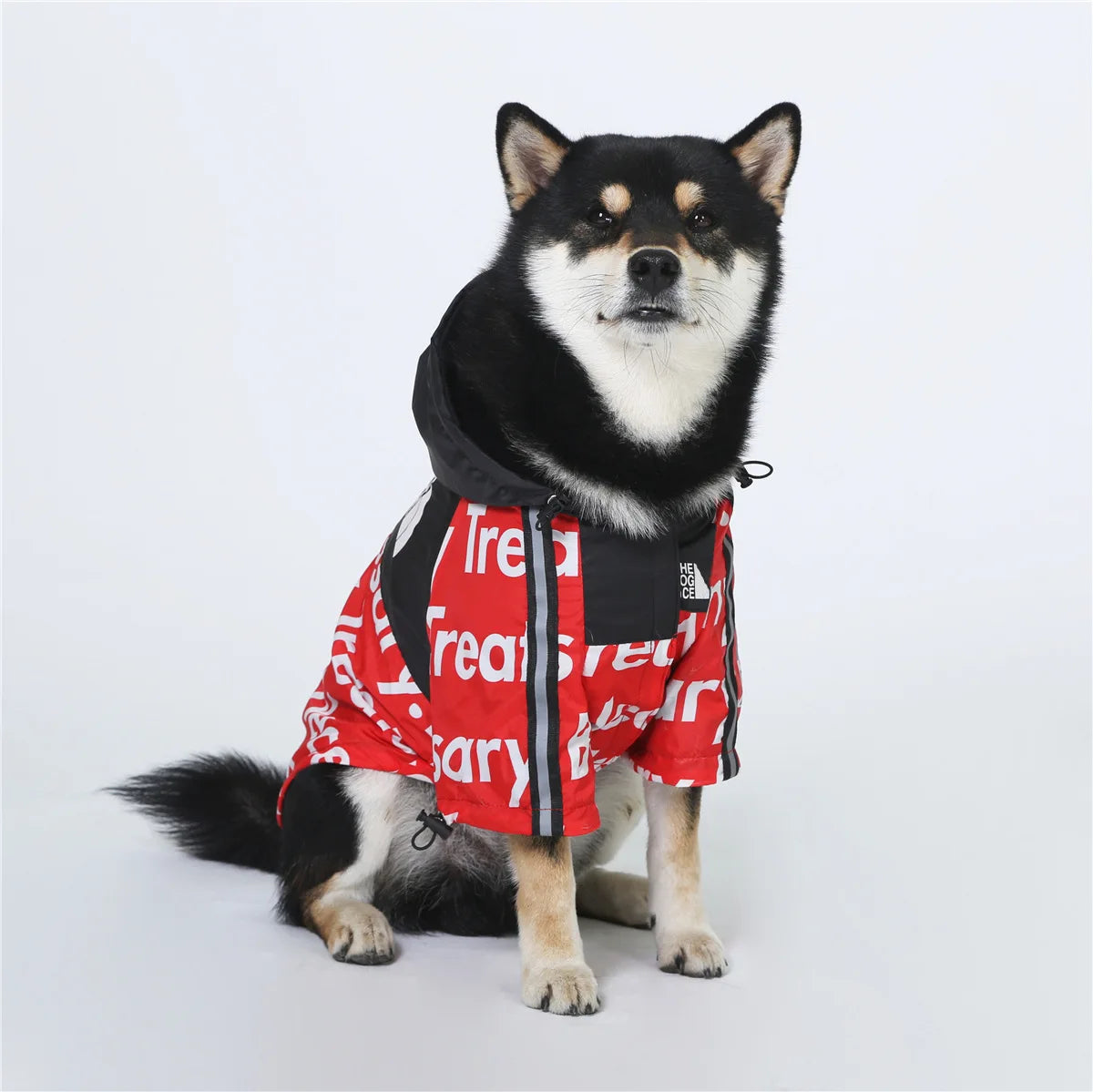 Luxury Designer Dog Clothes S-5XL Teddy French Bull Pitbull Dog Jacket Waterproof Rain Coat Pet Clothing