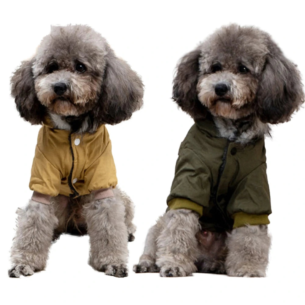 Winter Warm Puppy Jacket, Thicken Hoodie Dog Coat for Small Medium Dogs Chihuahua Yorkies, Cute Pet Clothing