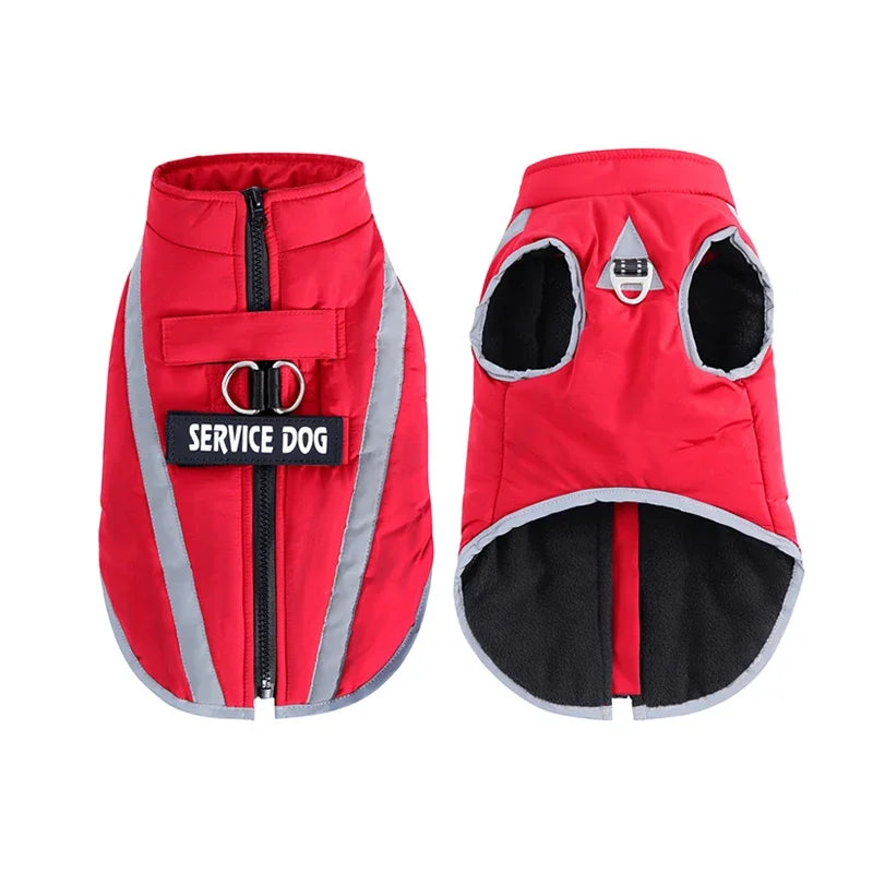 Personalized Dog clothes Warm Fleece Waterproof Winter Clothes for Dogs Pet Clothing Jackets Small Medium Large Dog Accessories