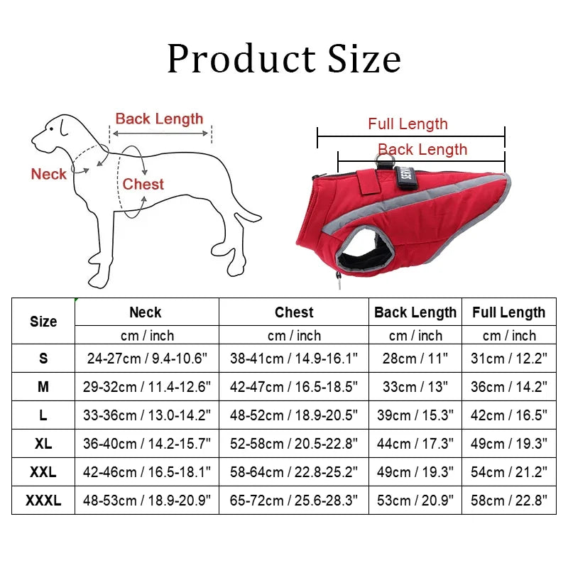 Personalized Dog clothes Warm Fleece Waterproof Winter Clothes for Dogs Pet Clothing Jackets Small Medium Large Dog Accessories