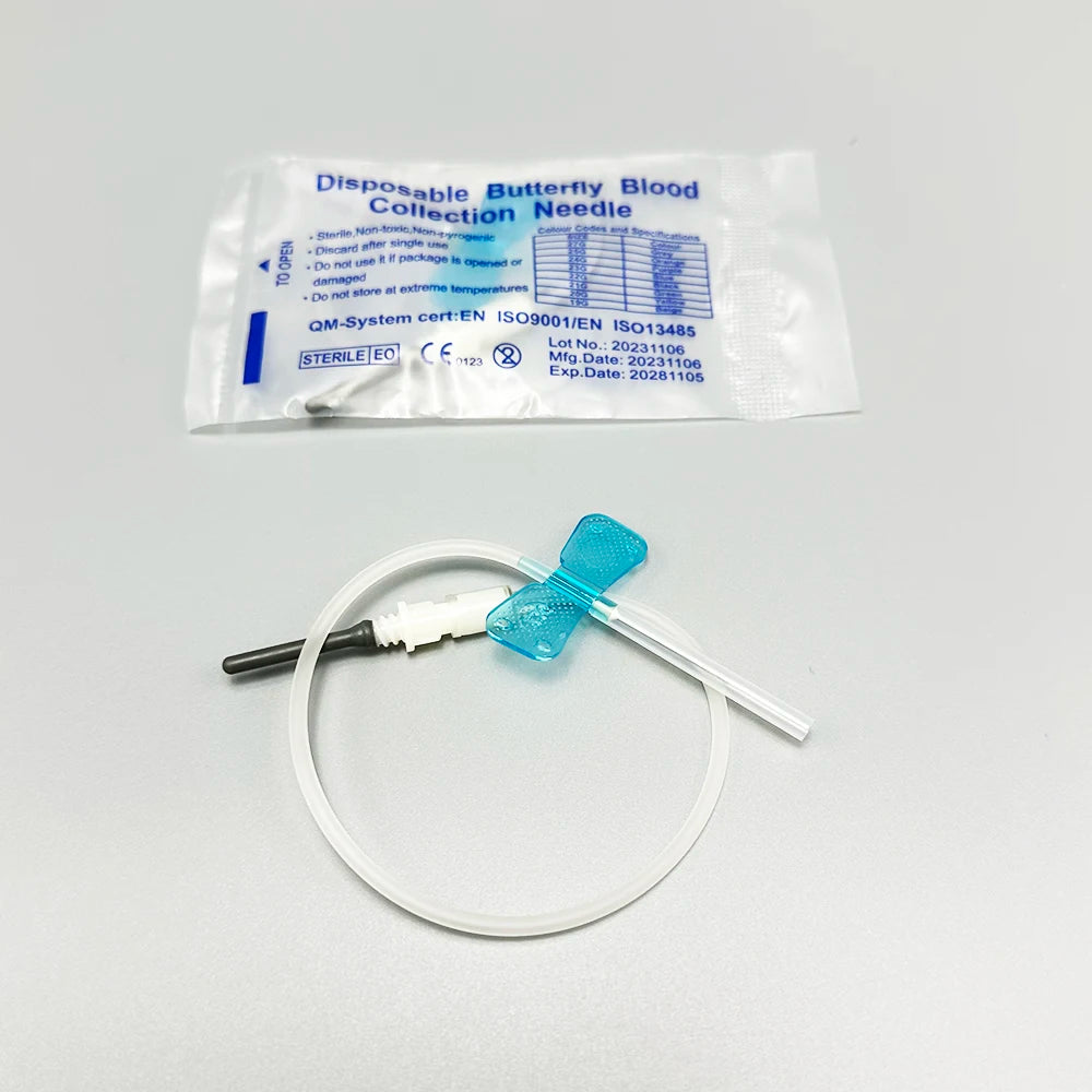 50PCS Disposable Double Wing Butterfly Blood Collection Needles for Cats Dogs Animal Care Pet Care Room
