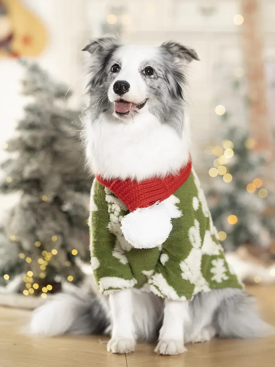 Christmas Dog Coat Hoodie Pet Clothing Winter Petwear for Small Big Large Dogs Poodle Border Collie Golden Retriever 9XL Sizes