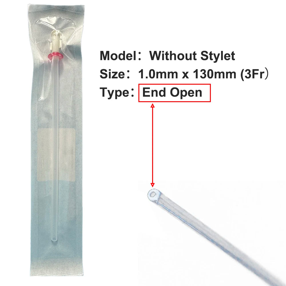 10Pcs/box Cat Catheter with Stylet 3Fr End Hole 4Fr Side Holes Veterinary Urinary Cat Catheters Pet Care Room