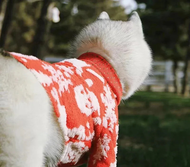 Christmas Dog Coat Hoodie Pet Clothing Winter Petwear for Small Big Large Dogs Poodle Border Collie Golden Retriever 9XL Sizes