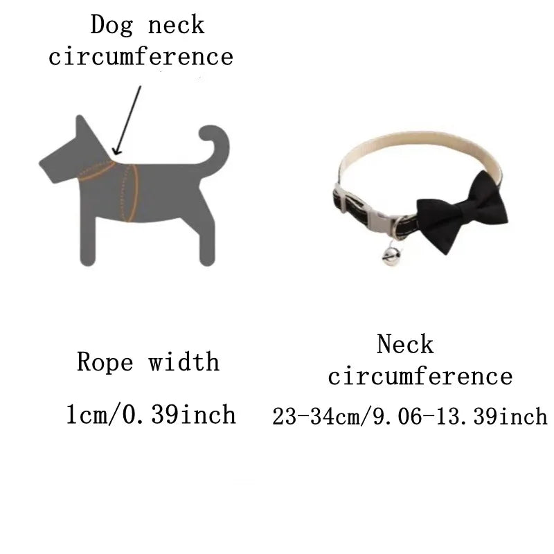 Pet Collars New Pet Bow Bell Collars Cute Cat Collars Pet Supplies Multicolor Adjustable Pets Dressing Tool Pets Accessories