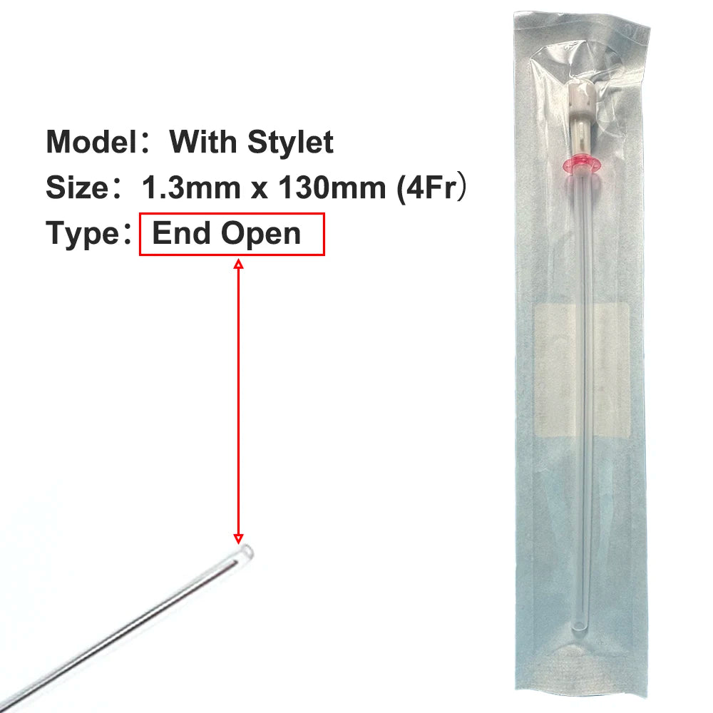 10Pcs/box Cat Catheter with Stylet 3Fr End Hole 4Fr Side Holes Veterinary Urinary Cat Catheters Pet Care Room