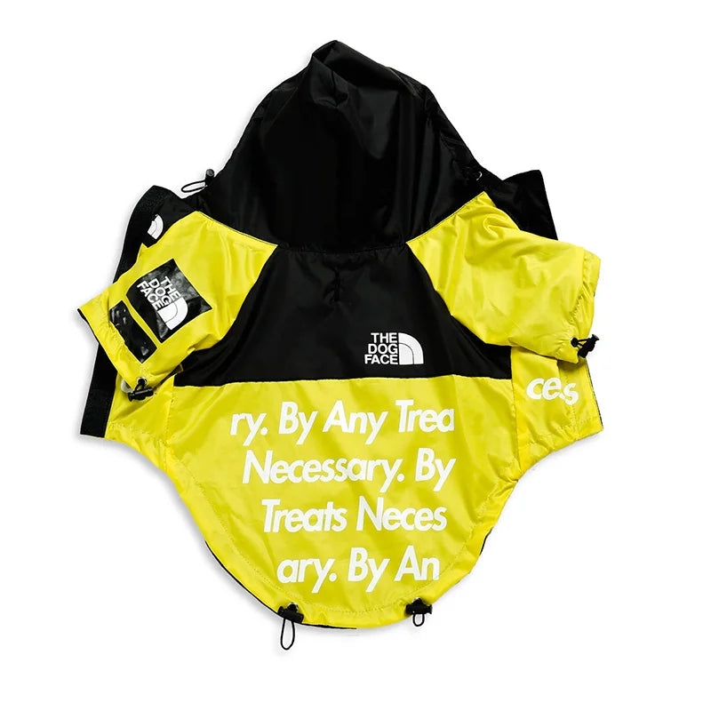 Luxury The Dog Face Pet Rain Coat Waterproof S-5XL Breathable Mesh Lining Pet Clothing 2 Legged Pet Hoodies