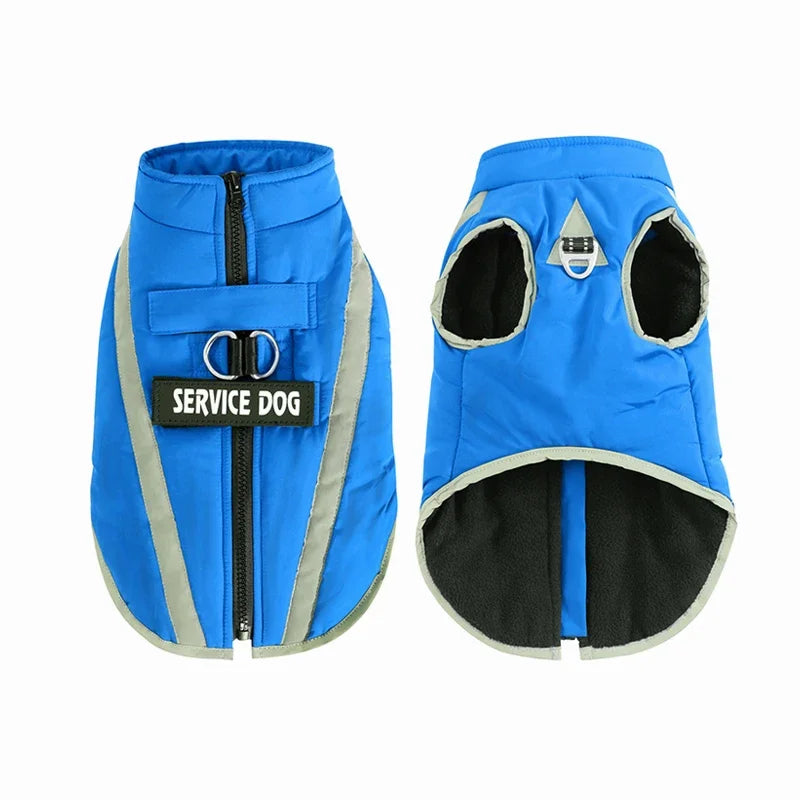 Personalized Dog clothes Warm Fleece Waterproof Winter Clothes for Dogs Pet Clothing Jackets Small Medium Large Dog Accessories