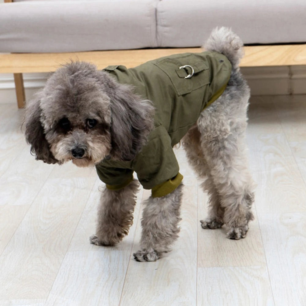 Winter Warm Puppy Jacket, Thicken Hoodie Dog Coat for Small Medium Dogs Chihuahua Yorkies, Cute Pet Clothing