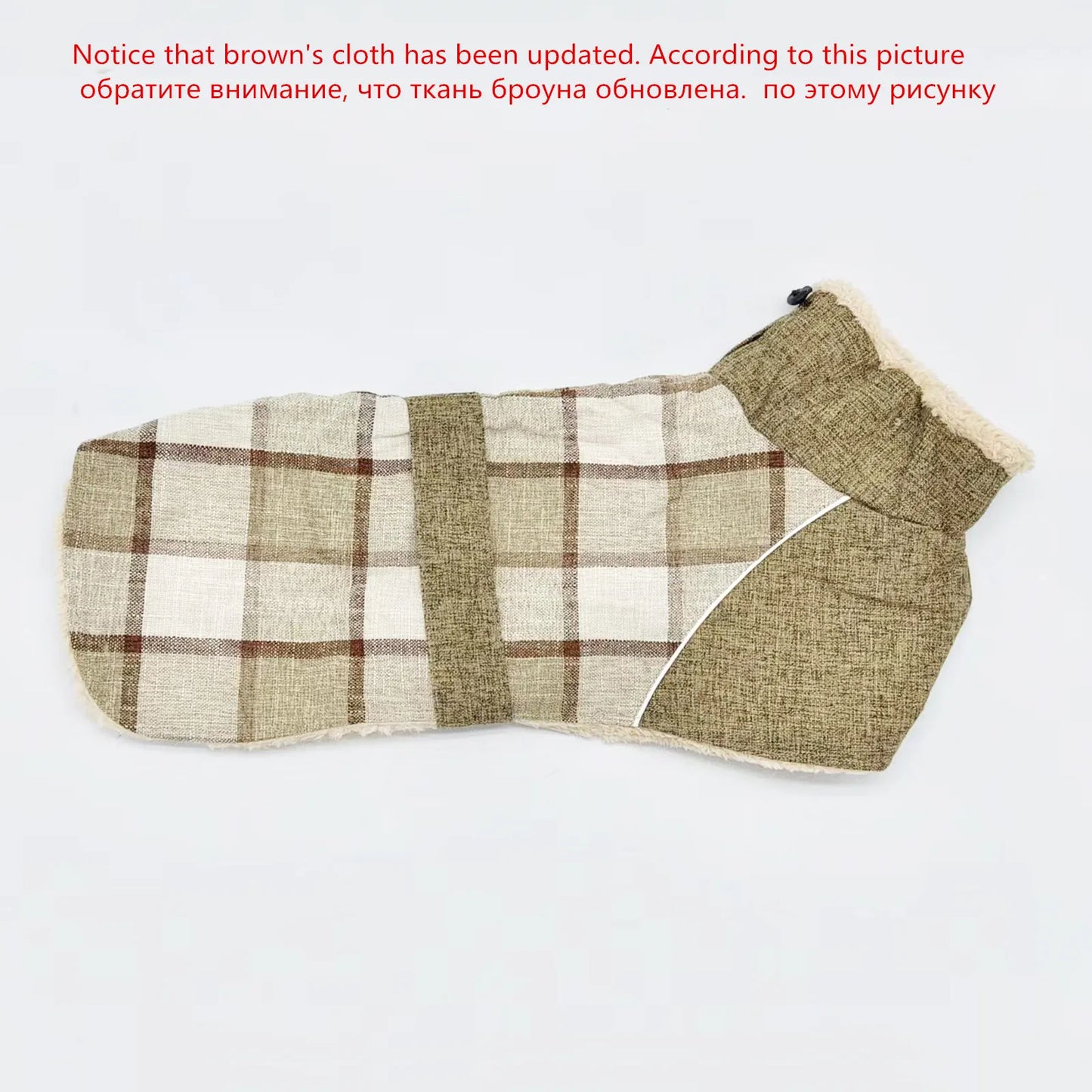 Dog Clothes Winter Thick Warm Dog Jacket for Small Large Dogs Reflective Windproof Pet Clothing Checked Strom Snow Dog Coat 3XL