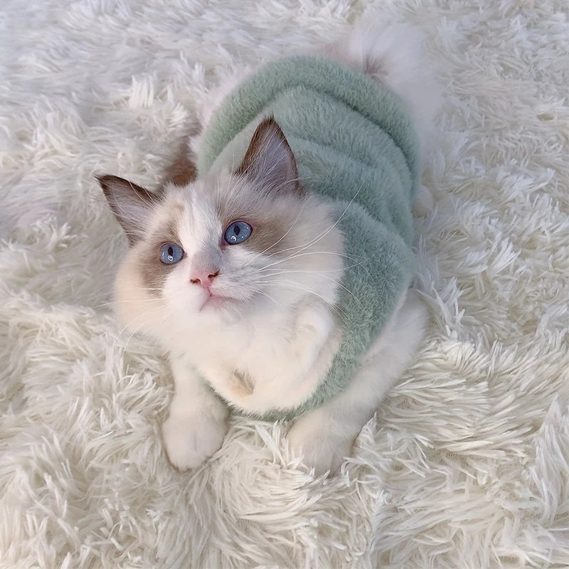 Warm Winter & Cooling Pet Clothing | Cat & Dog Sweater Vests for Small Kittens - Pet Accessories