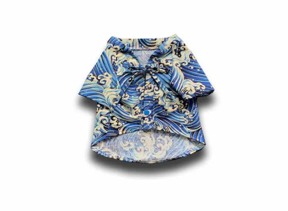 Japanese Style Pet Kimono Spring Summer Clothes for Cats And Dogs Small to Medium Size Shiba Inu Corgi Puppy Costume Outfit