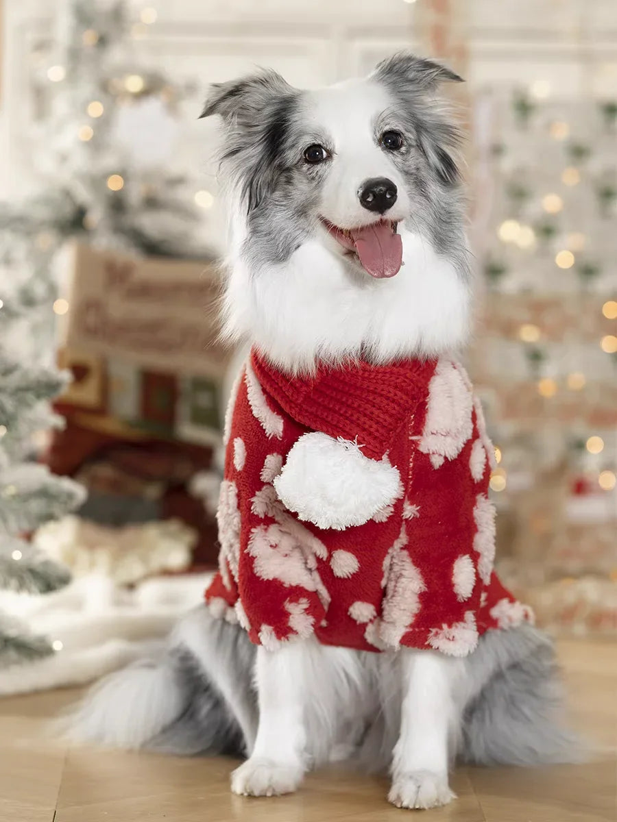 Christmas Dog Coat Hoodie Pet Clothing Winter Petwear for Small Big Large Dogs Poodle Border Collie Golden Retriever 9XL Sizes