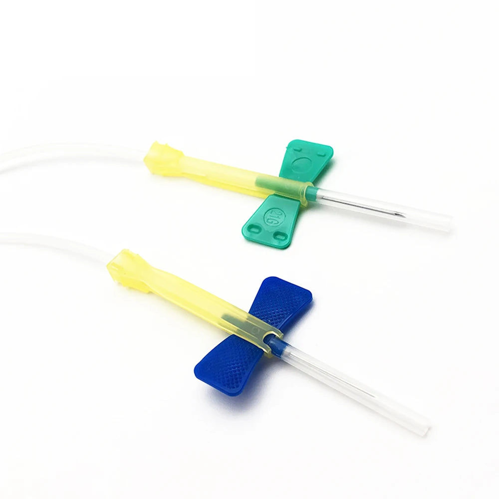 100pcs/lot Disposable Butterfly Blood Collection Needle double wing type Blood Collection Needle Pet Care Room Cat Dogs Animal