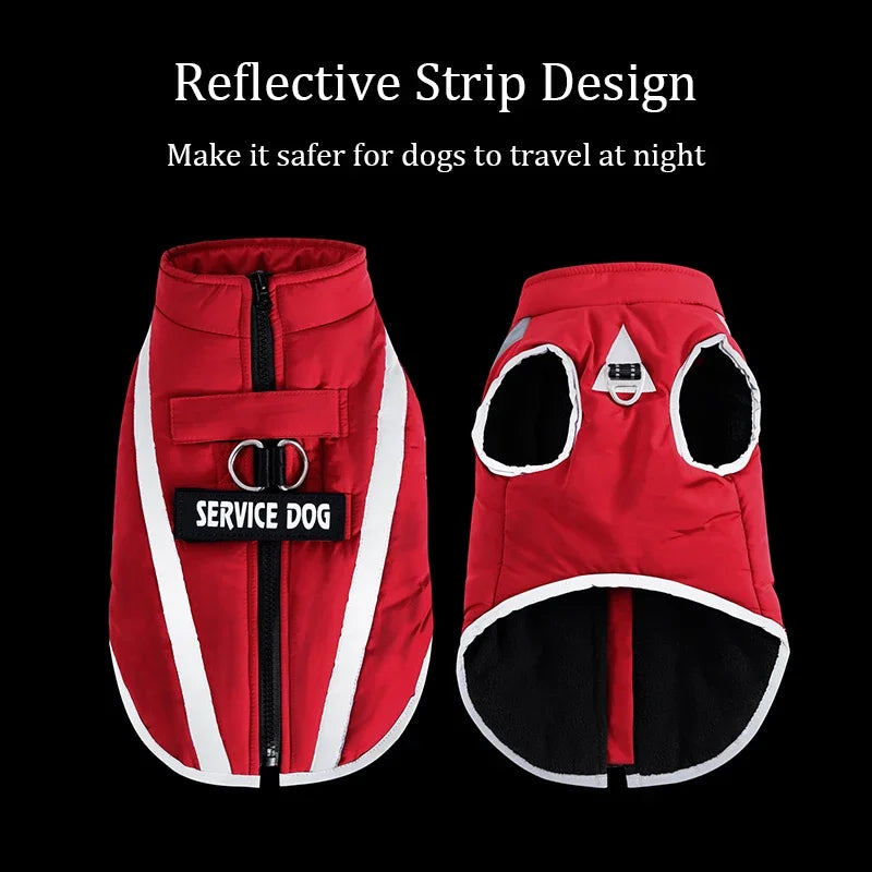 Personalized Dog clothes Warm Fleece Waterproof Winter Clothes for Dogs Pet Clothing Jackets Small Medium Large Dog Accessories