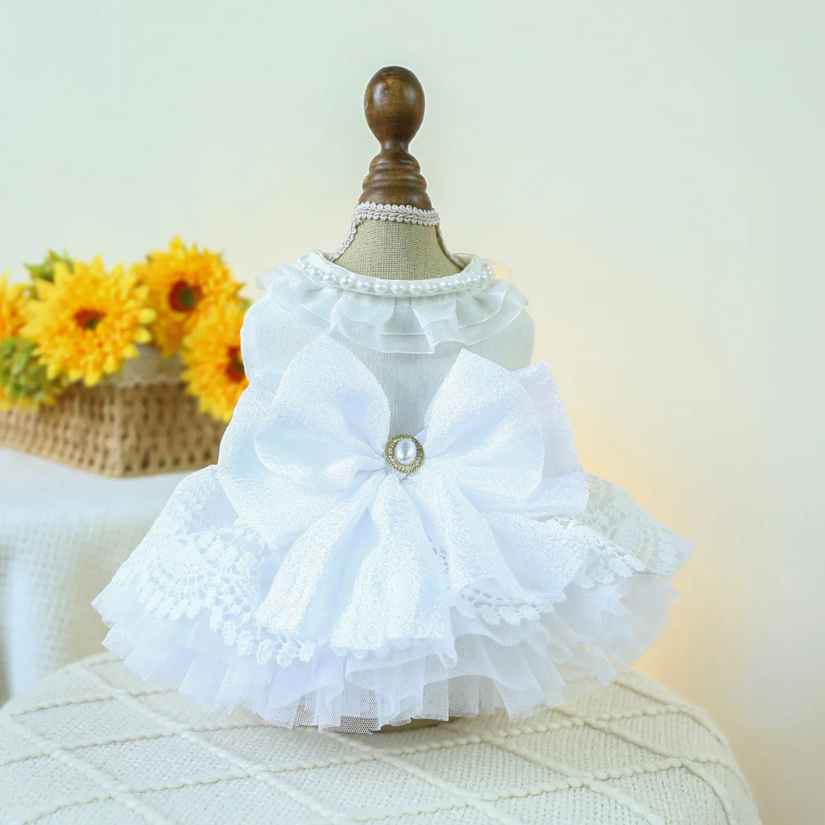 Luxury Princess Cat Wedding Dress Skirt Dog Dresses for Small Dogs Pet Clothing Costume Puppy Supplies Skirt ropa para perros