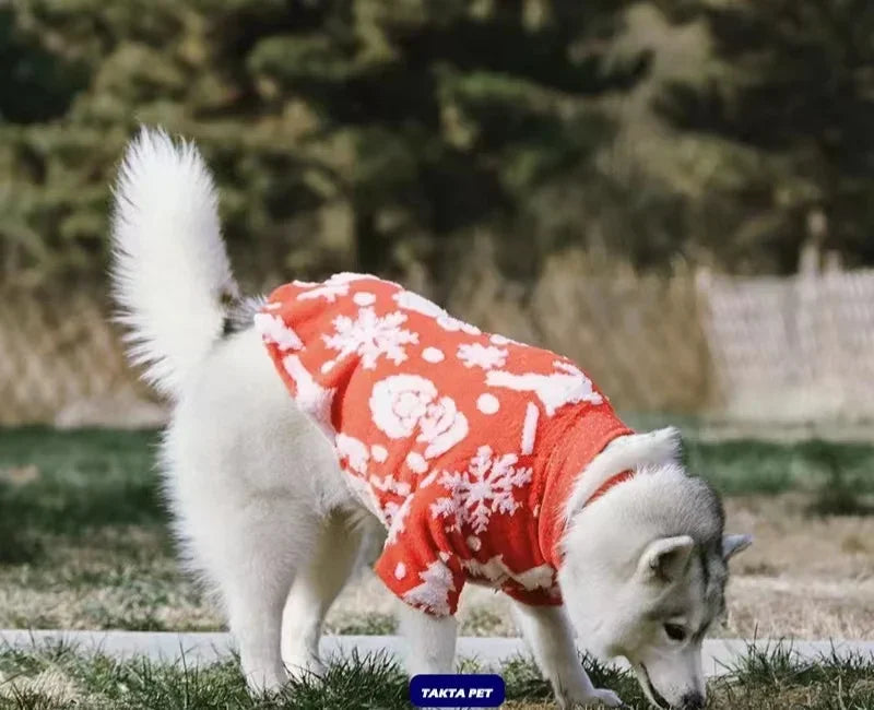 Christmas Dog Coat Hoodie Pet Clothing Winter Petwear for Small Big Large Dogs Poodle Border Collie Golden Retriever 9XL Sizes