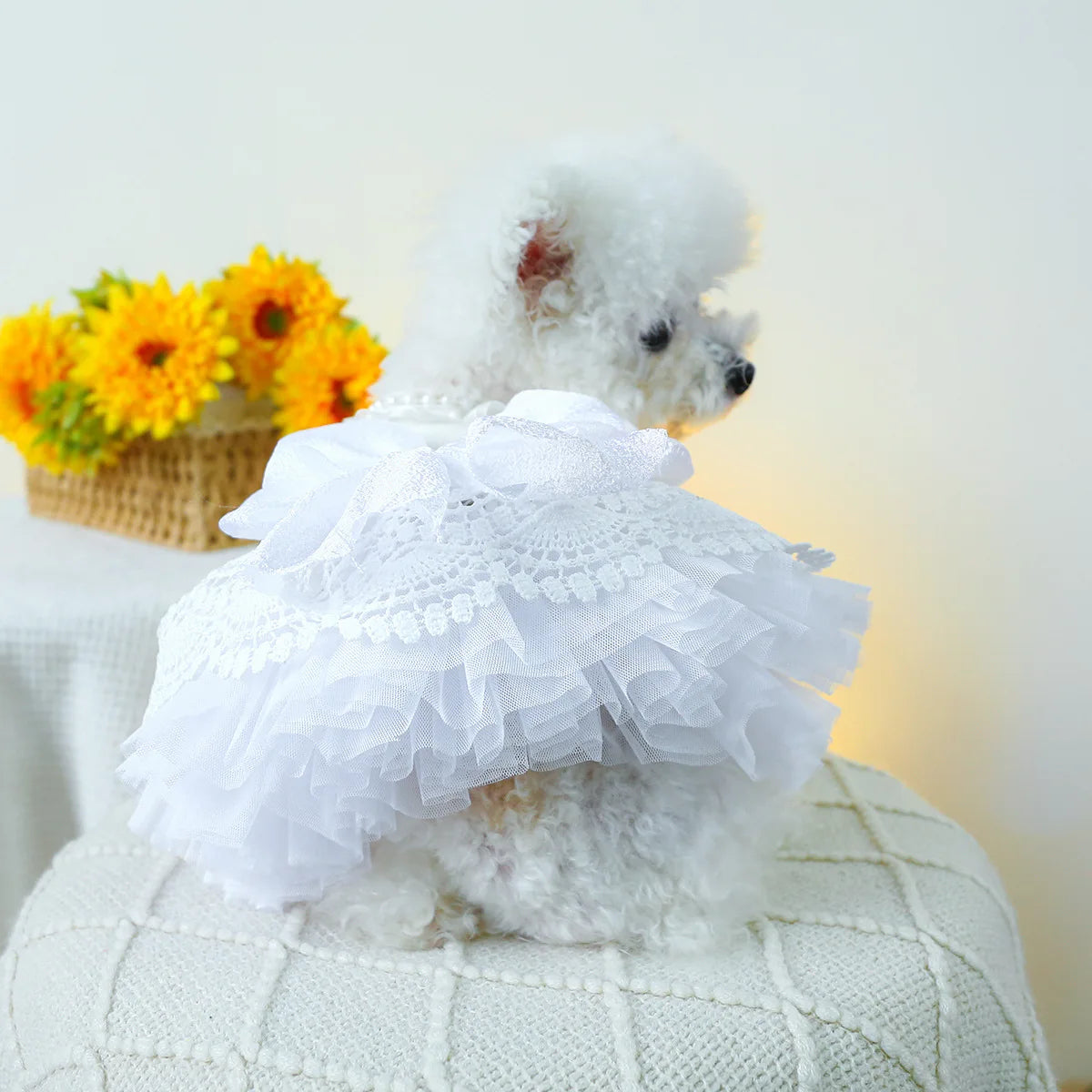 Luxury Princess Cat Wedding Dress Skirt Dog Dresses for Small Dogs Pet Clothing Costume Puppy Supplies Skirt ropa para perros