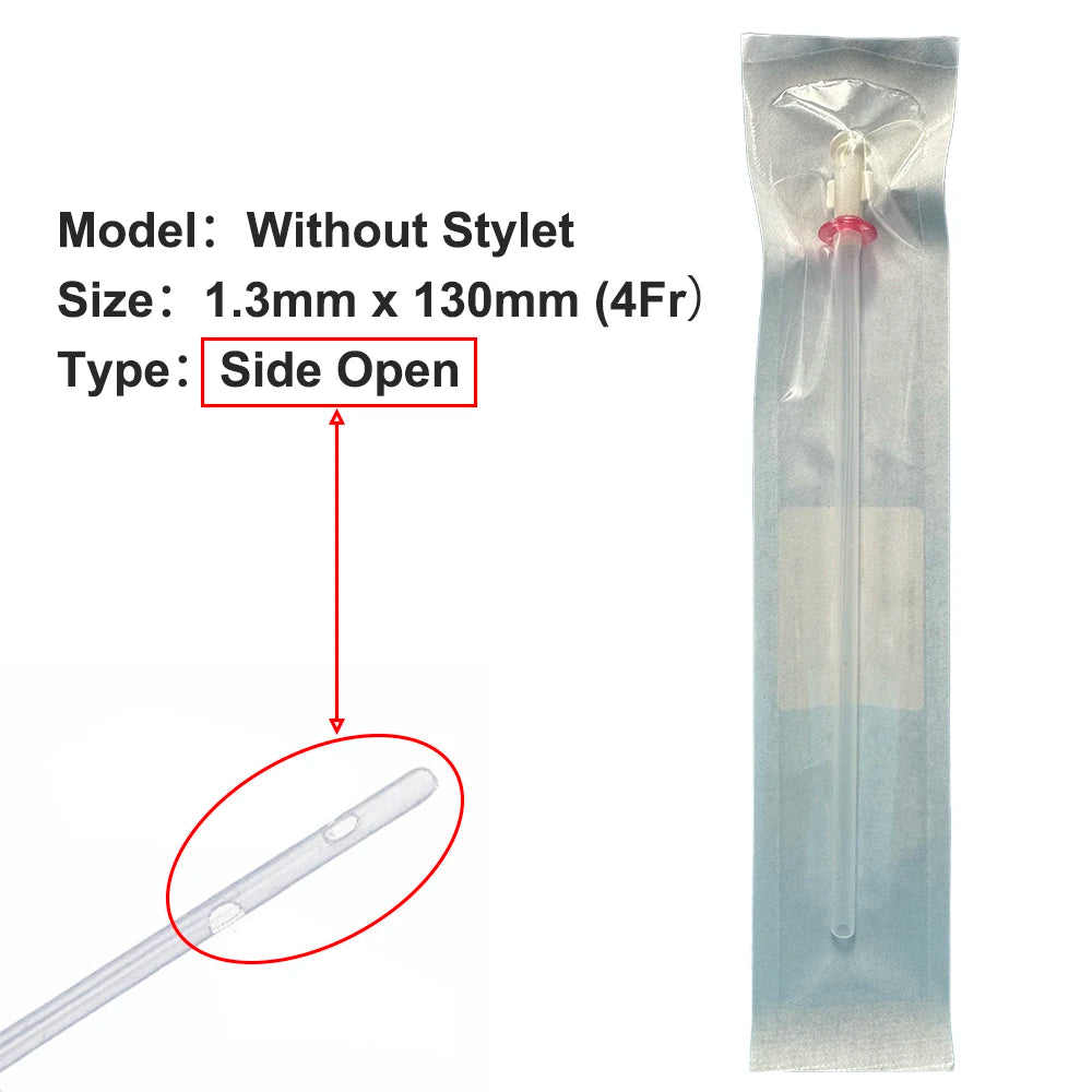 10Pcs/box Cat Catheter with Stylet 3Fr End Hole 4Fr Side Holes Veterinary Urinary Cat Catheters Pet Care Room