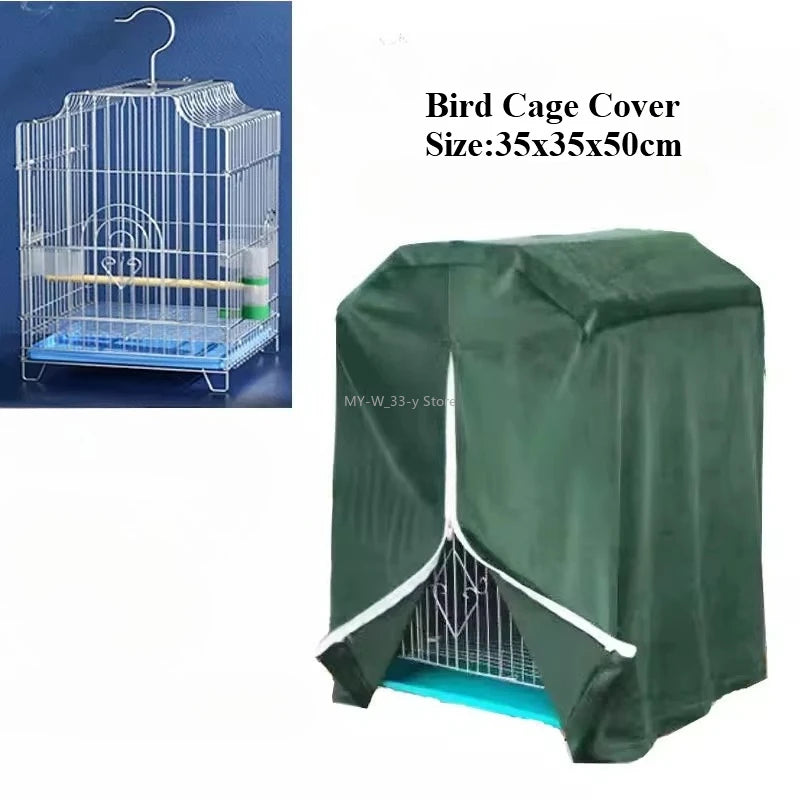 Bird Cage Cover Sunshade Breathable and Splashproof Large Bird Cage Cover Parrot Cage Shading Protective Products Bird Supplies